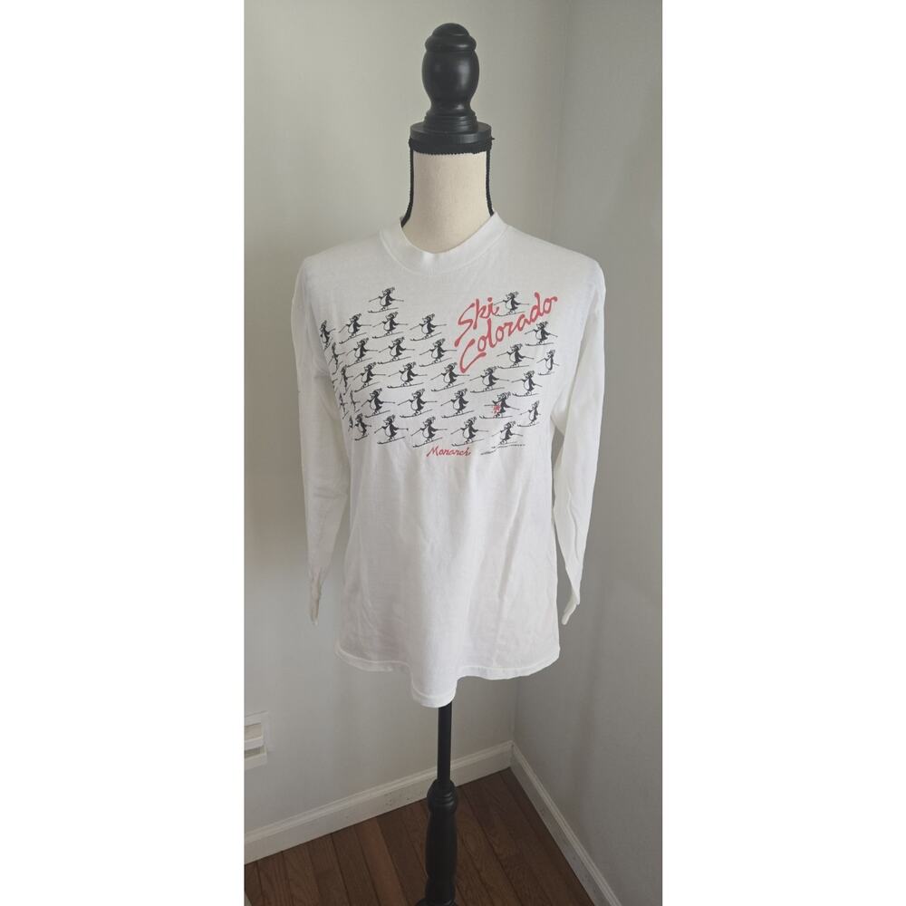 Vintage Ski Colorado Long sleeve T Shirt 90s 80s 1983 Single Stitch
